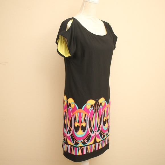 NEW Robbie Bee Butterfly Cut-Out Sleeve Dress M - Picture 3 of 8